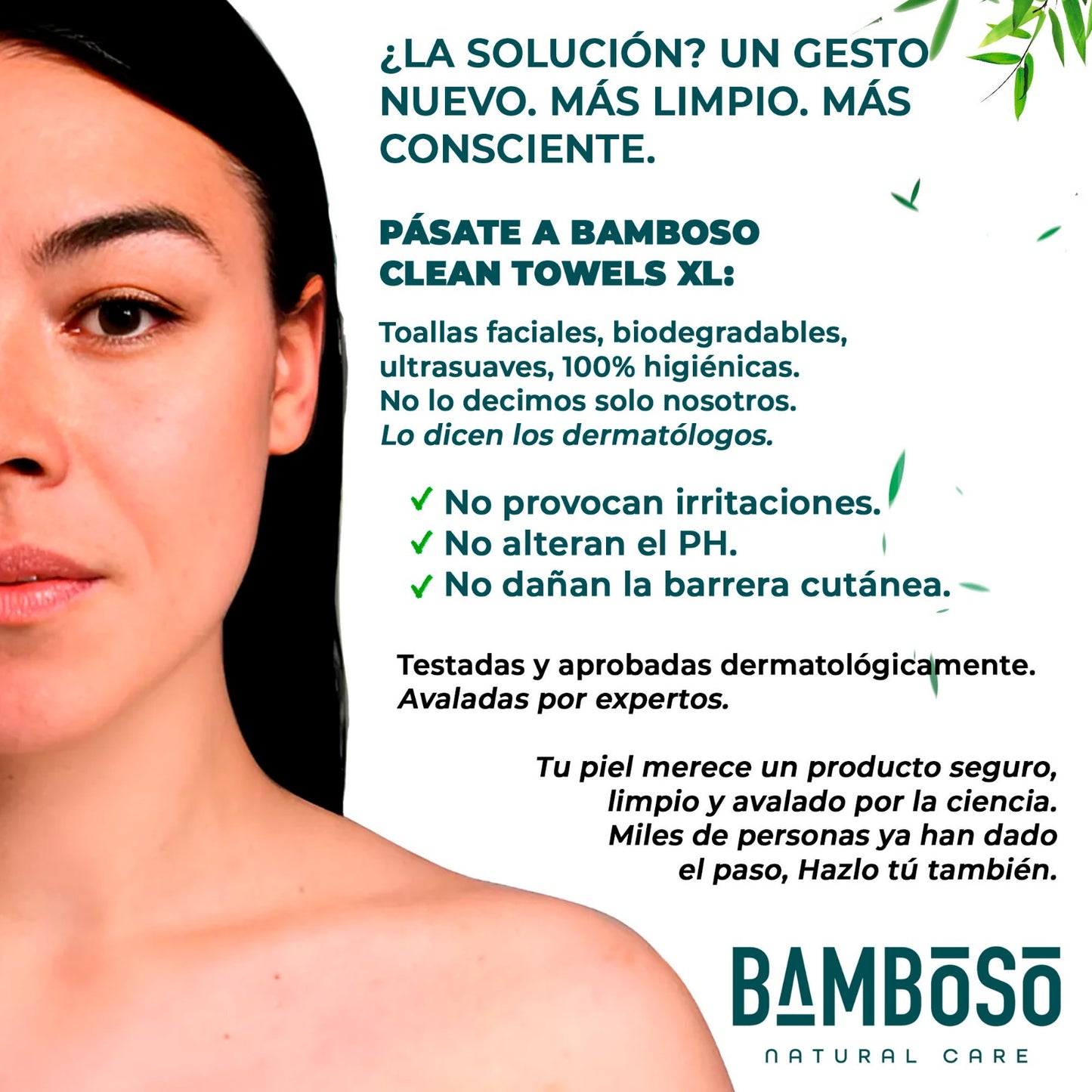 Toallas Faciales Desechables de Bambú – Limpieza Natural y Suave