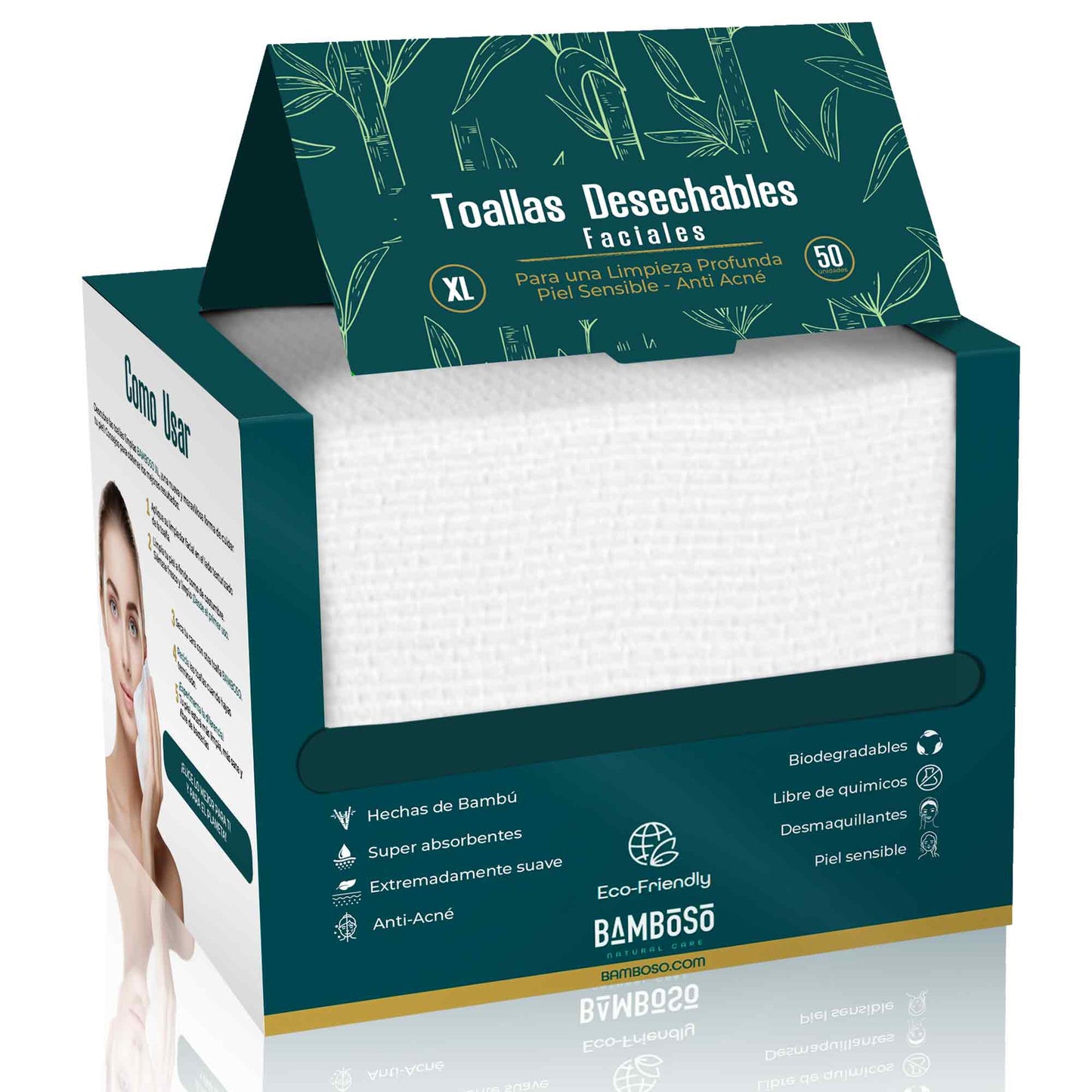 Toallas Faciales. Sin Bacterias, Sin Químicos